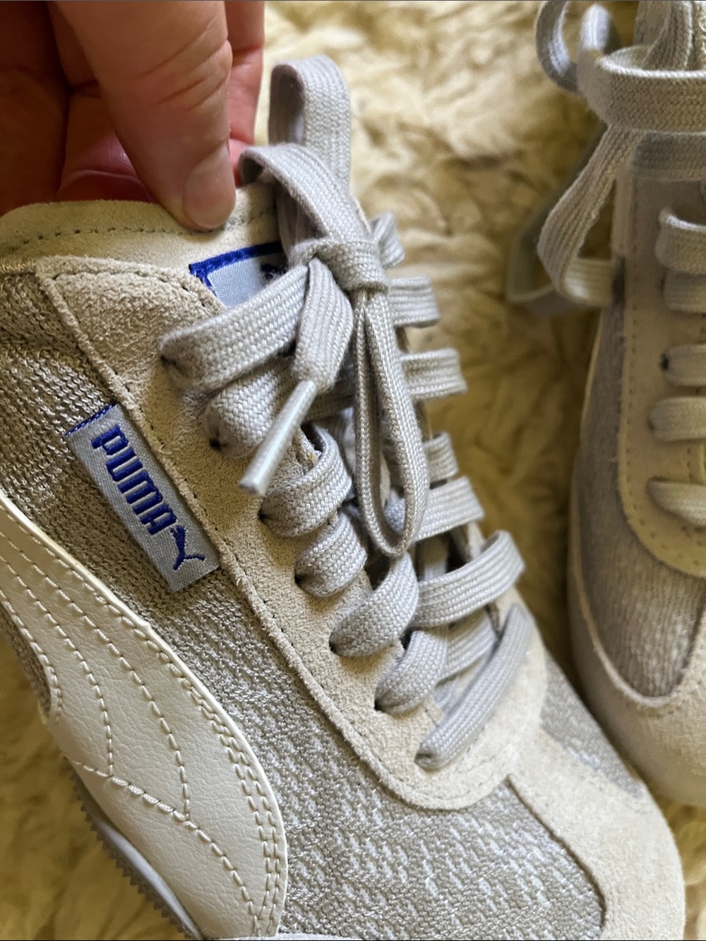 NWOT Puma Light Gray and White Classic Sneaker - Picture 5 of 8